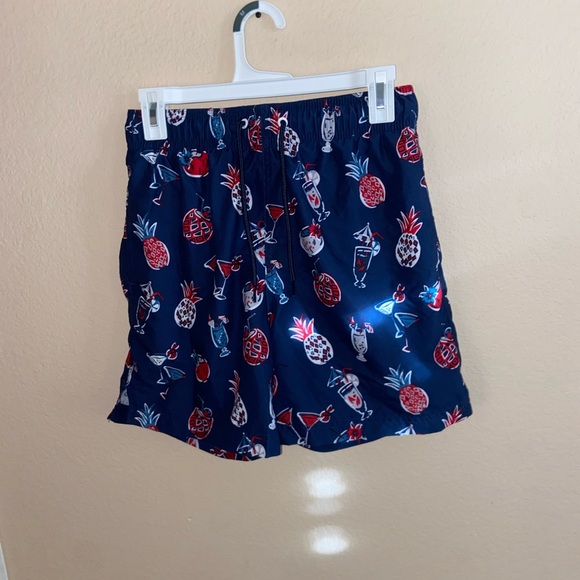 Mens navy pineapple hybrid boardshorts y2k street swim wear retro active bottoms - Picture 3 of 10